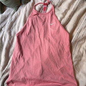 Nike Pink Women's Racerback Tank Top with Swoosh
